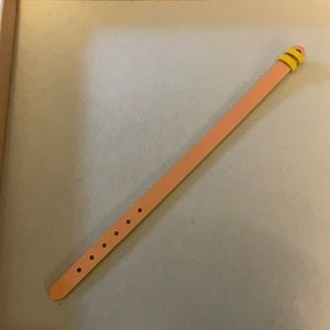 Salmon and sunshine yellow leather KEEP-er